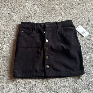Brown corduroy button down mini skirt, NWT, never worn